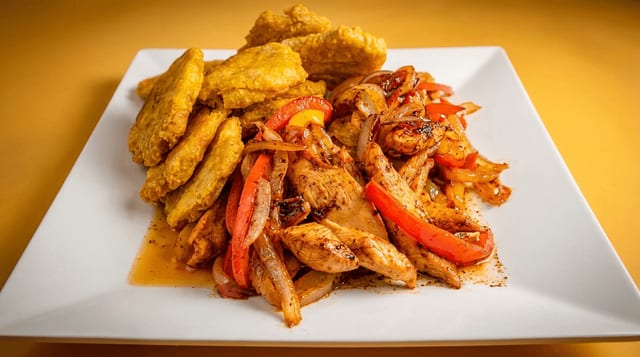 Tostones (Fried Plantains).